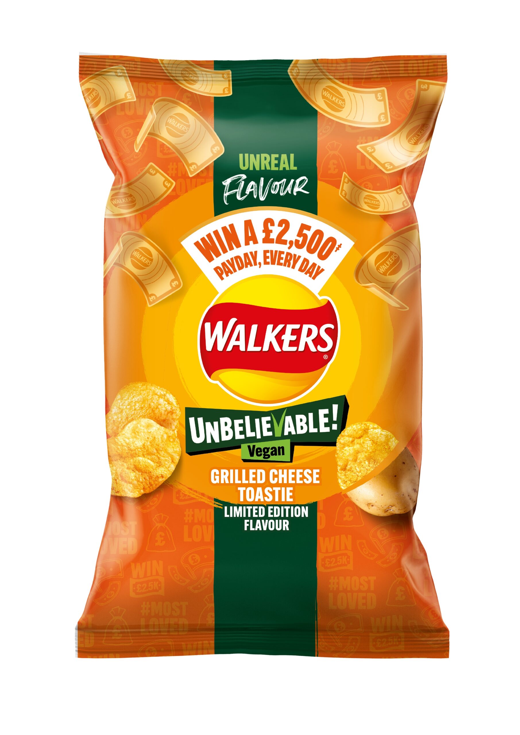 Walkers Launches New Vegan Crisp Flavors Including Grilled Cheese Toastie