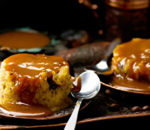 date pudding with caramel