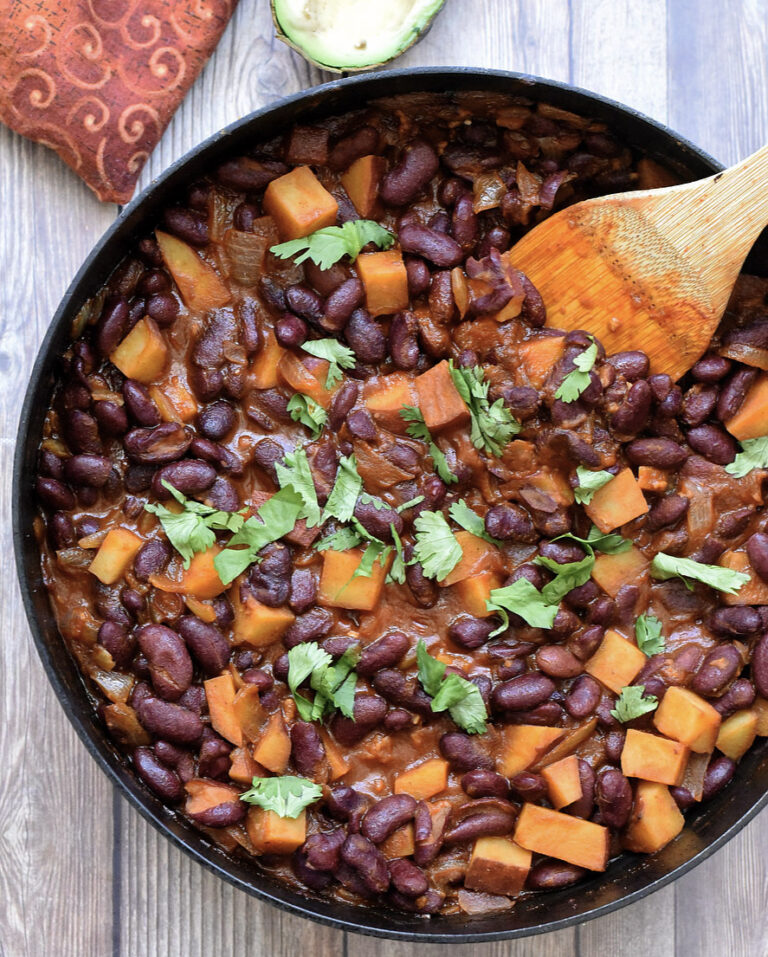 Sweet Potato & Kidney Bean Vegan Breakfast Bowl