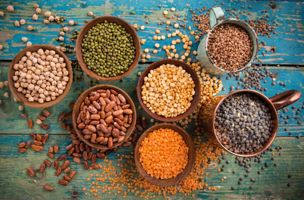 legumes in bowls