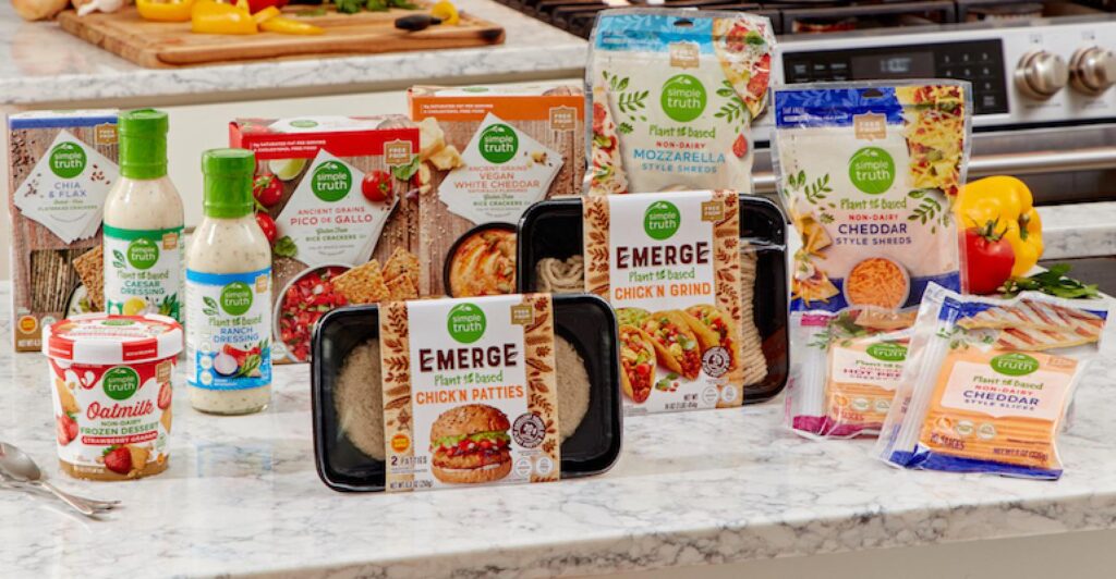 New vegan products from Kroger's Simple Truth line