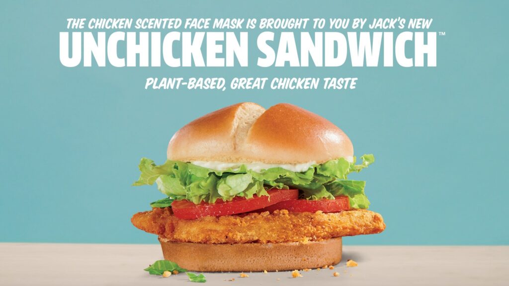 Jack in the Box vegan chicken burger