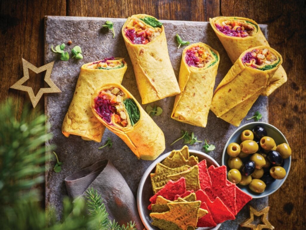 Tesco's Plant Chef vegan Christmas wrap