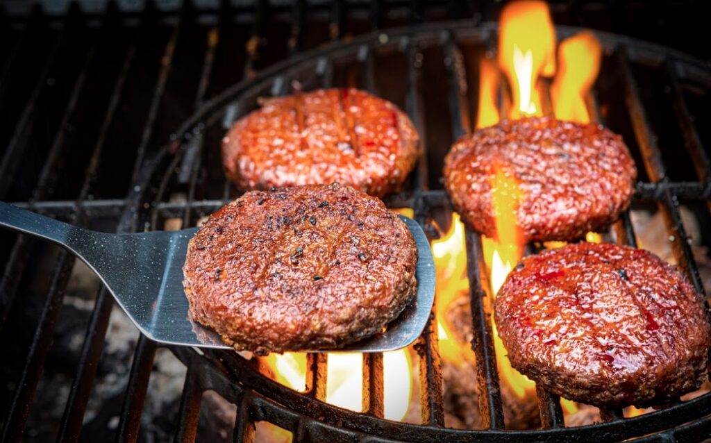 Vegan meat healthiest burger