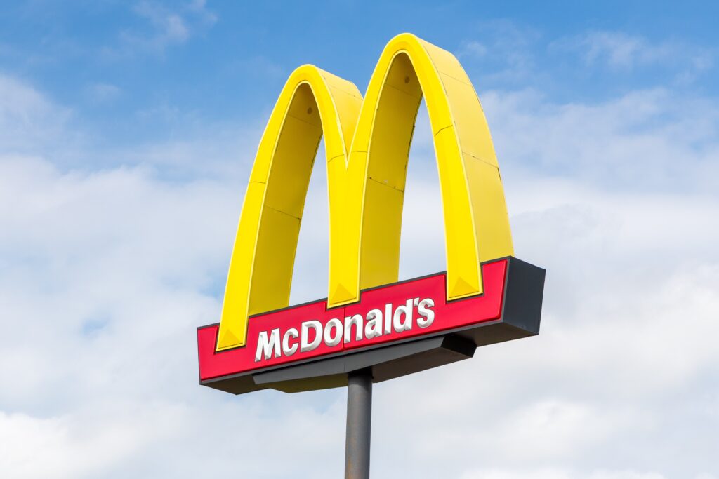 McDonald's famous golden arches