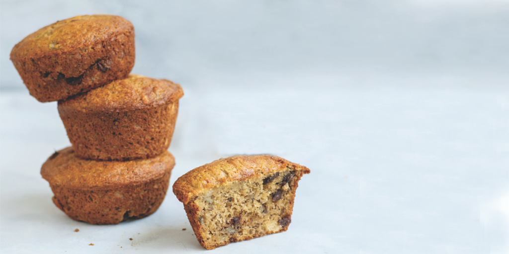 Gluten free Vegan banana bread muffins