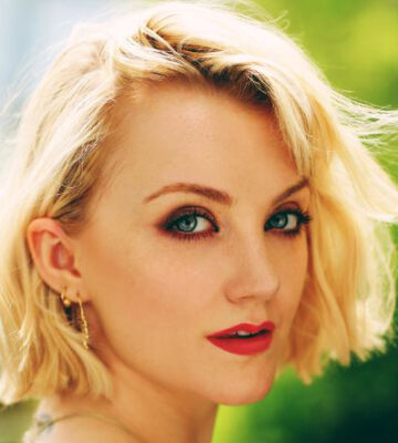 Co-host of the vegan podcast The ChickPeeps- Evanna Lynch