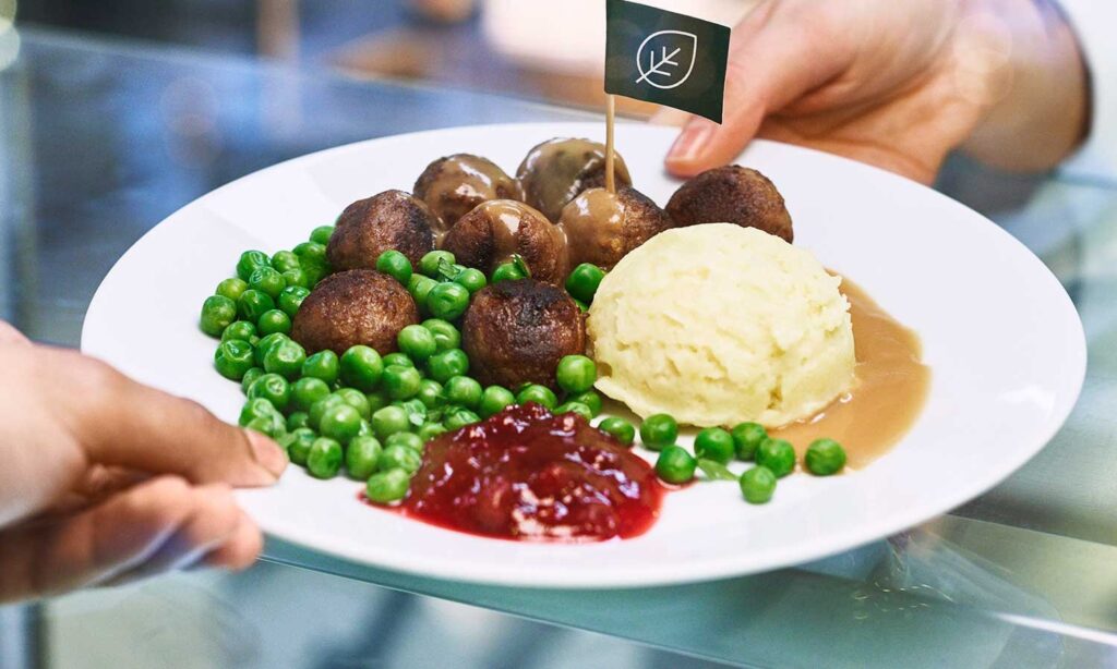 vegan meatballs from IKEA