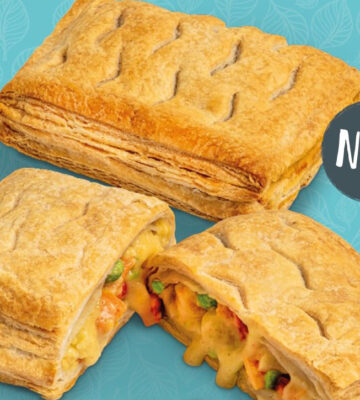 Coopland's vegan cheese and vegetable bake