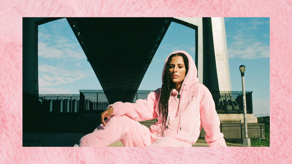 Juicy Couture's pink vegan tracksuit
