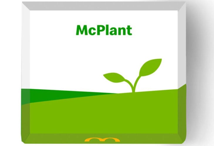 Mcdonald's box for the upcoming McPlant range