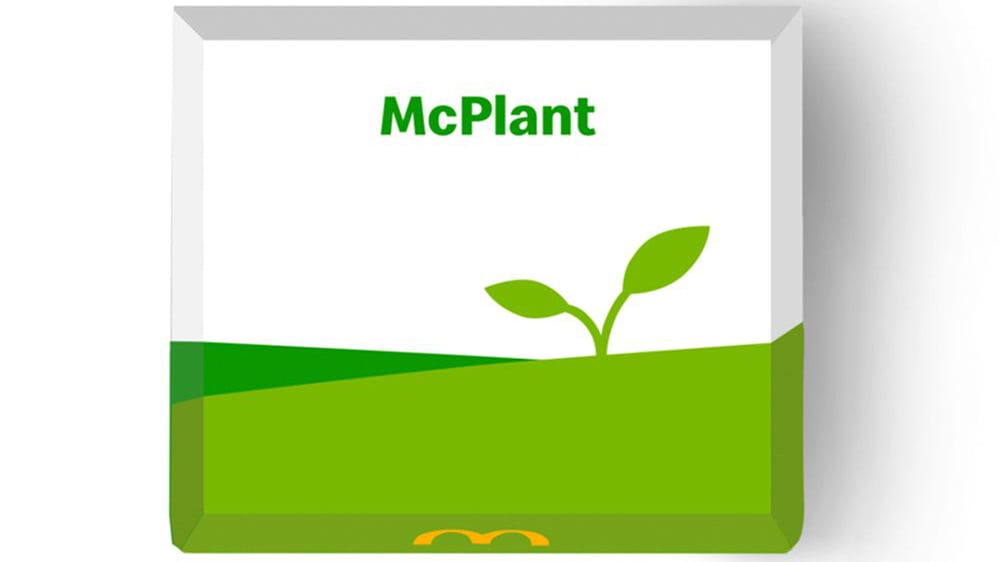 Mcdonald's box for the upcoming McPlant range