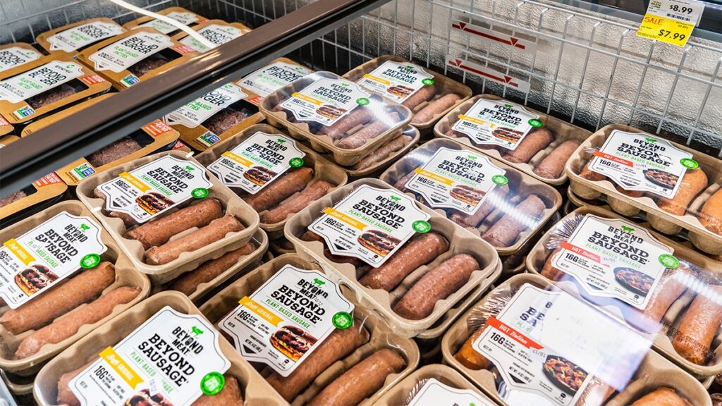 plant-based sausages