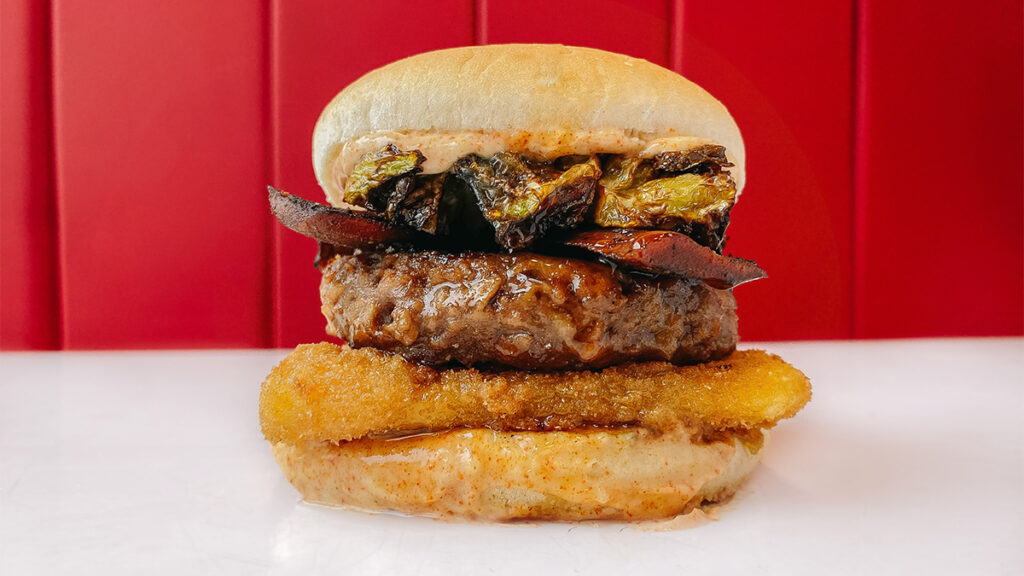 Halo's ultimate festive vegan burger