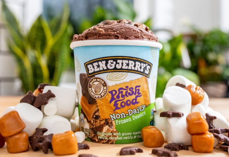 Ben & Jerry's vegan Phish Food ice cream