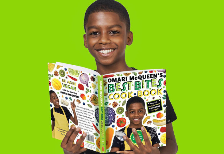 12-Year-Old Entrepreneur Turned TV Chef Omari McQueen Launches Vegan Cookbook