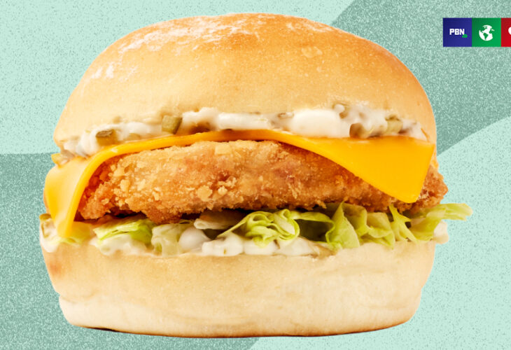 Vegan fish burger