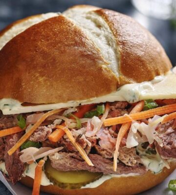 Vegan salt beef