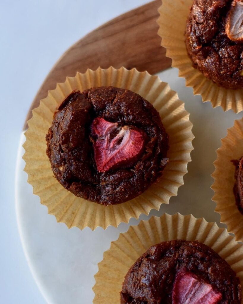 Chocolate Covered Strawberry Muffins