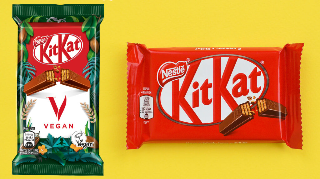 Nestlé's vegan KitKat chocolate
