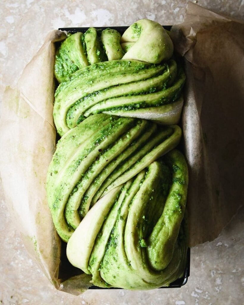 MATCHA AND PISTACHIO BABKA