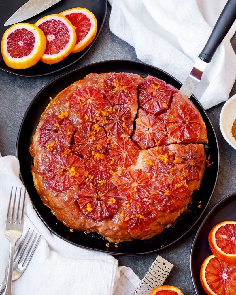 Blood Orange Upside Down Cake