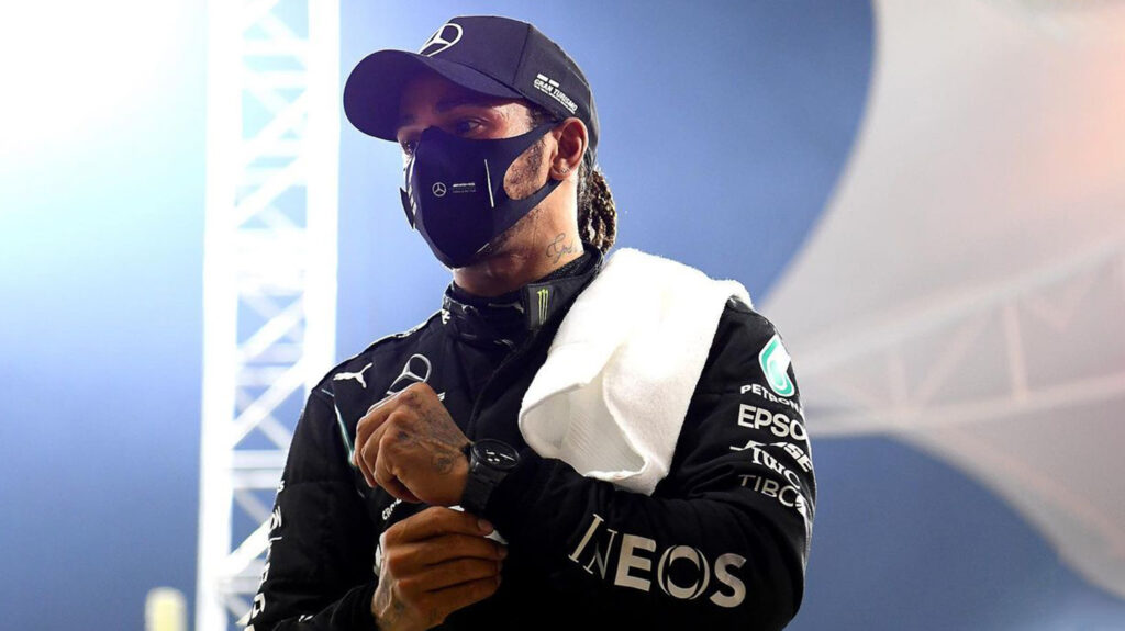 Lewis Hamilton at the Bahrain Grand Prix