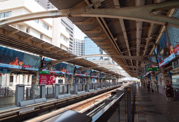 Thailand based plant-based company launches a climate change campaign featuring a climate clock across 52 trains and 1200 screens