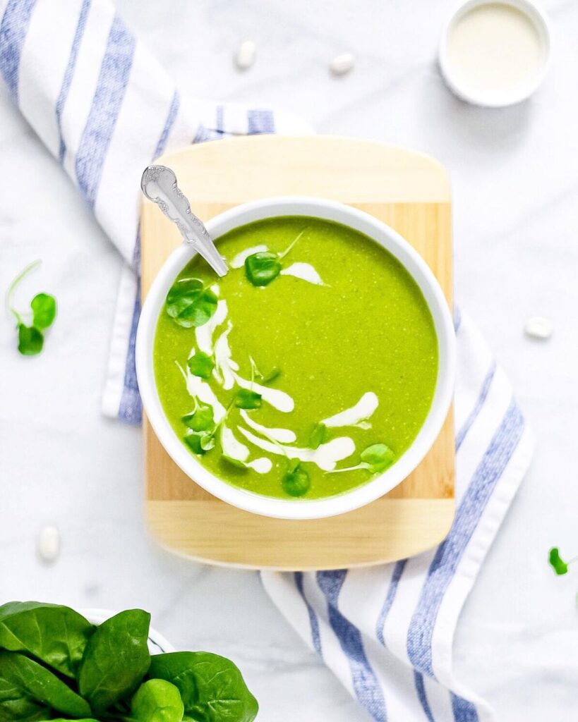 SPINACH WHITE BEAN SOUP