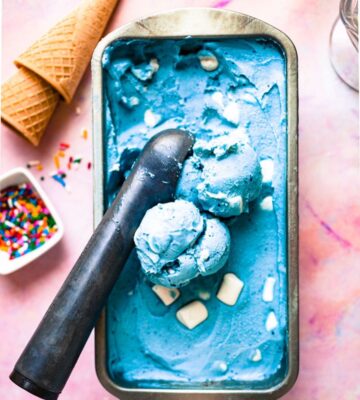 Plant-Based Smurf Ice Cream