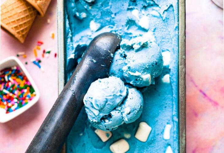 Plant-Based Smurf Ice Cream