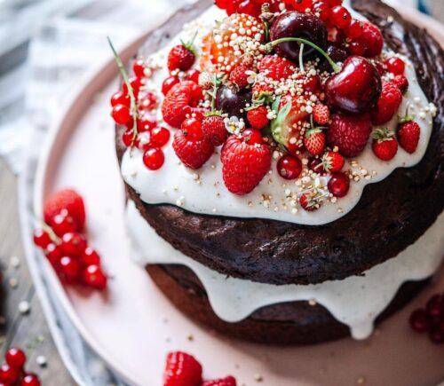 Very Berry Double Chocolate Birthday Cake