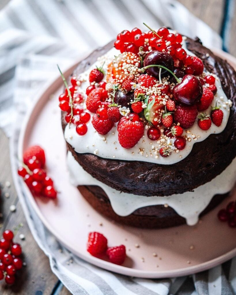 Very Berry Double Chocolate Birthday Cake