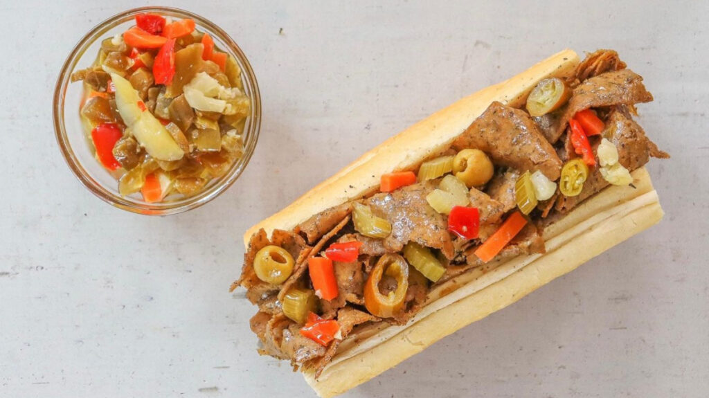 Buona, a restaurant specializing in beef, has unveiled a plant-based vegan beefless sandwich