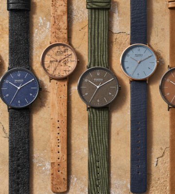 Sustainable watch brand Skagen has launched a collection made from vegan apple leather