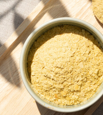 Nutritional yeast, also known as nooch