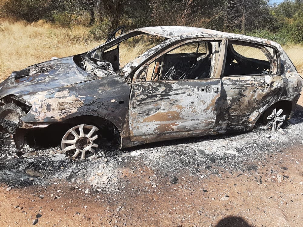 Tango's car was set on fire by poachers. This was an attempted assassination of one of the IAPF's most awarded animal protectors