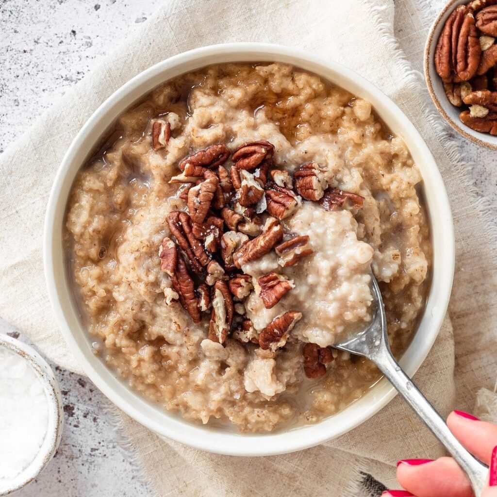 Salted Maple Pecan Porridge