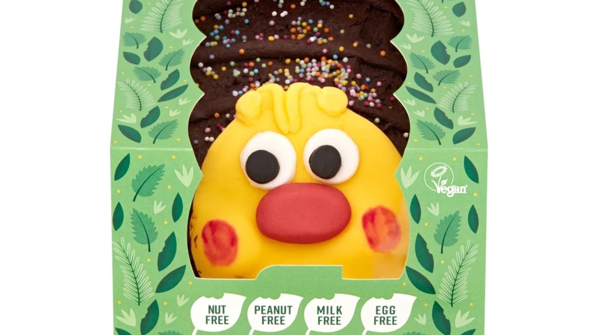 Archie the caterpillar cake is launching in vegan form