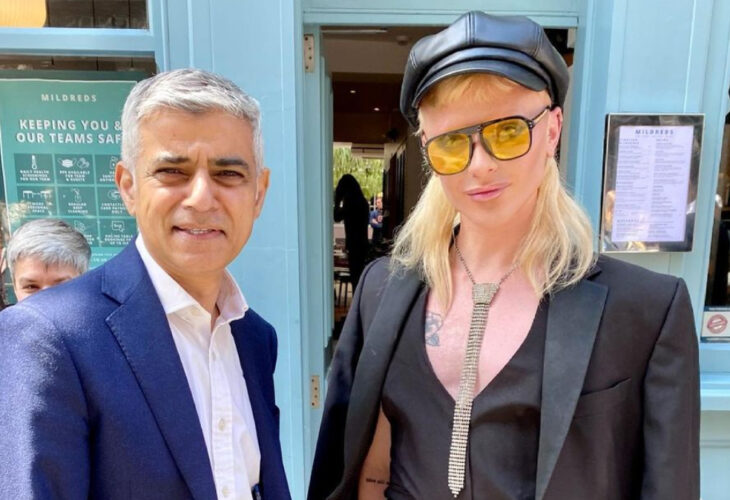 Sadiq Khan and vegan drag queen Bimini Bon Boulash visit Mildreds and launch campaign to support London restaurants