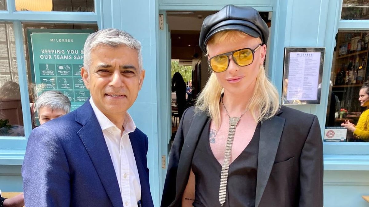 Sadiq Khan and vegan drag queen Bimini Bon Boulash visit Mildreds and launch campaign to support London restaurants