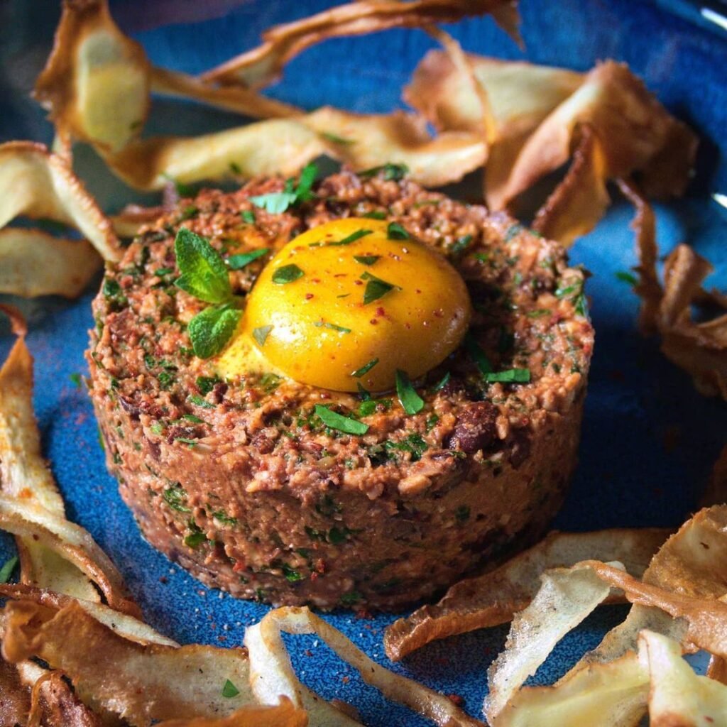 Vegan Pate with Plant-Based Egg Yolk