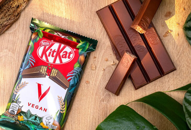 Vegan KitKat chocolate bar by Nestlé