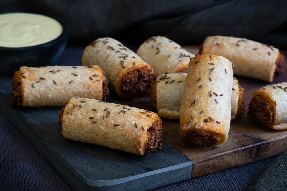 Red Pepper Sausage Rolls