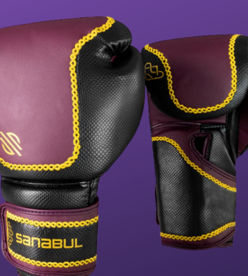 Boxing gloves made from vegan grape leather