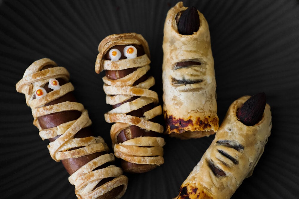 Halloween Sausage Rolls