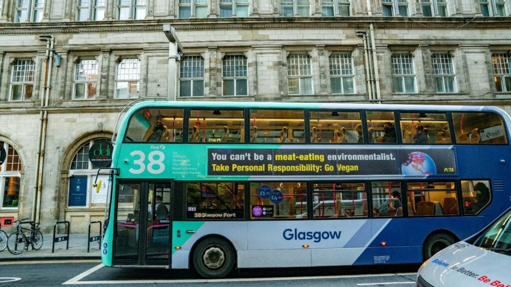 New Bus Campaign Urges World Leaders At COP26 To Go Vegan To Save The Planet