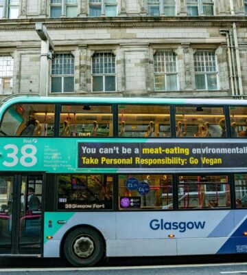 New Bus Campaign Urges World Leaders At COP26 To Go Vegan To Save The Planet