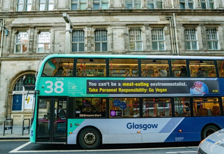 New Bus Campaign Urges World Leaders At COP26 To Go Vegan To Save The Planet