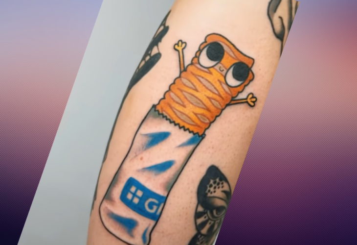 Greggs fan gets vegan sausage roll tattoo